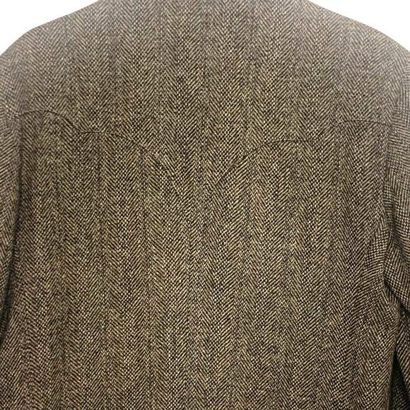 Larry Mahan’s Cowboy Collection Sport Coat Blazer 40R Mens Gray Tweed Ranch - Picture 5 of 12